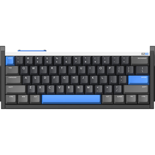 Iqunix ez60 magnetic switch gaming he keyboard (zwart, us lay-out (qwerty), gateron magnetic jade gaming, 60%, rgb, double shot pbt keycaps)