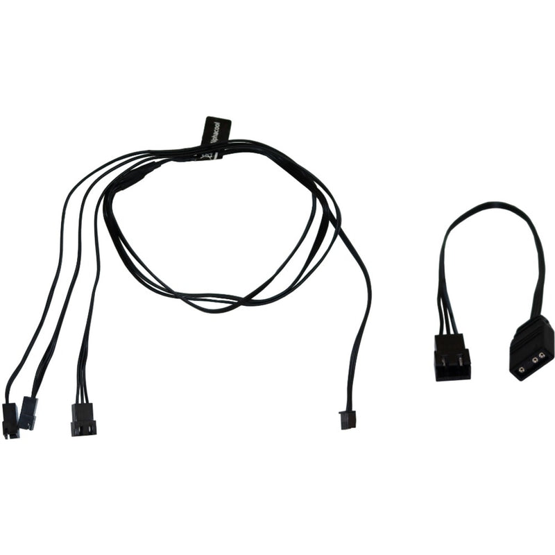 Load image into Gallery viewer, Alphacool digital rgb led y-kabel 3-weg met jst male connector (zwart, 60cm)
