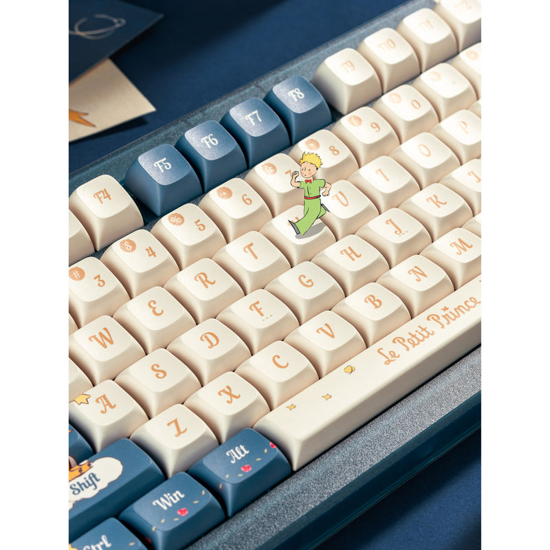 Load image into Gallery viewer, Iqunix zx75 sky encounter wireless mechanical keyboard (blauw, us lay-out (qwerty), gateron red, 75%, rgb leds, hot-swappable, double-shot pbt, 2.4ghz | bluetooth 5.1 | usb-c)
