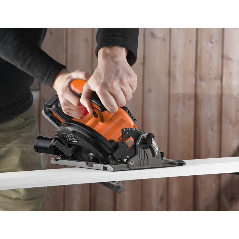 Load image into Gallery viewer, Black+decker 18v brushless cirkelzaag 165mm handcirkelzaag (zwart oranje, accu en oplader niet inbegrepen)
