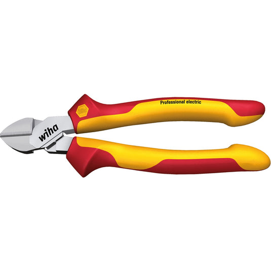 Wiha zijkniptang professional electric (rood geel, met dynamicjoint)