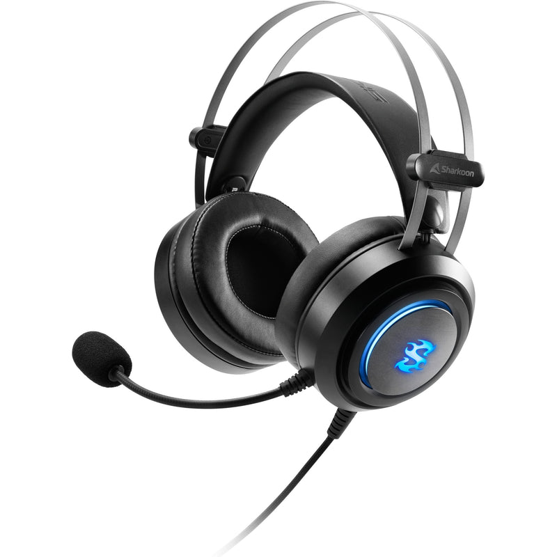 Load image into Gallery viewer, Sharkoon skiller sgh30 over-ear gaming headset (zwart, pc, playstation 4, playstation 5, rgb leds)
