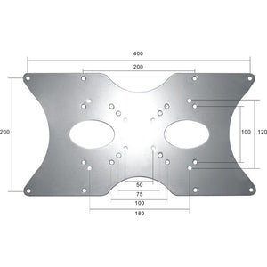Neomounts fpma-vesa400 adapter (zilver, tot 35 kg, retail)