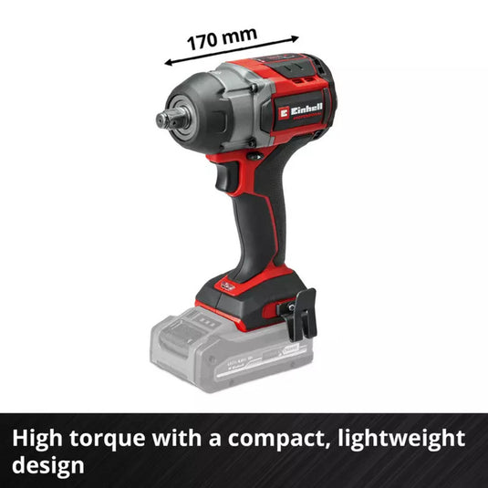Einhell professional accu slagmoersleutel tp-cw 18 750-c li bl-solo (rood zwart, power x-change, accu en oplader niet inbegrepen)