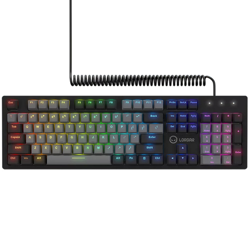 Load image into Gallery viewer, Lorgar azar 514 rgb mechanisch gaming toetsenbord (zwart, us lay-out (qwerty), logar dream, 100%, rgb)
