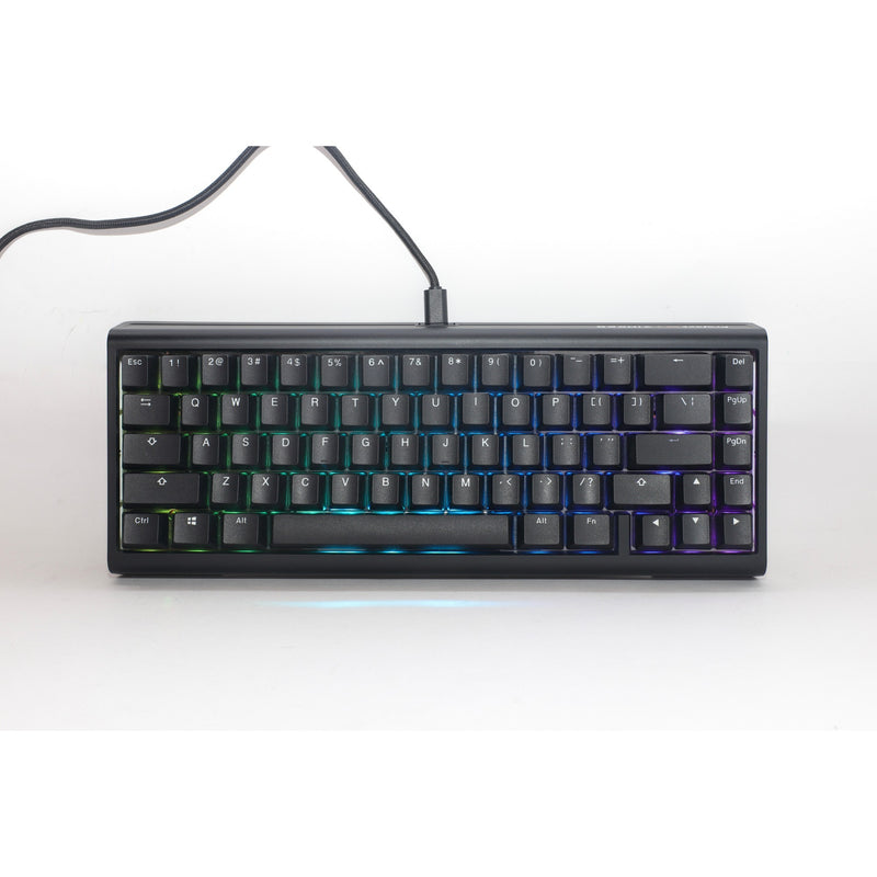 Load image into Gallery viewer, Ducky projectd tinker 65 met qmk via, toetsenbord (zwart wit, us lay-out, cherry mx brown, rgb led, double-shot pbt, hot-swappable, gasket mount, 65%)
