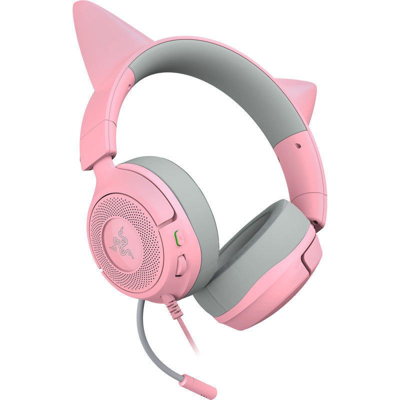 ギャラリービューアに画像をロードする, Razer kraken kitty v3 x quartz over-ear gaming headset (roze grijs)

