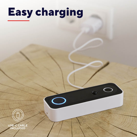 Trust doorcam-3000 slimme wifi deurbelcamera (wit zwart, 2.4 ghz wifi)