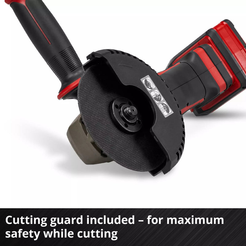 Load image into Gallery viewer, Einhell accu haakse sliijper te-ag 18 125-2 li (1x4,0 ah) haakse slijper (rood zwart, incl. 4.0 ah power x-change accu en oplader)
