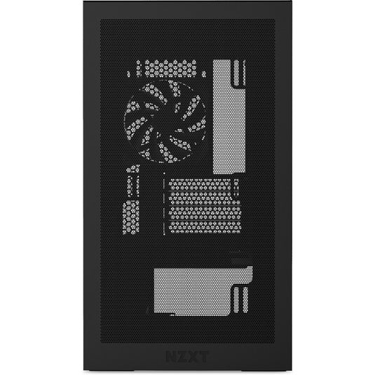 Nzxt h3 flow midi tower behuizing (zwart (mat) | 1x usb-a | 1x usb-c | tempered glass)
