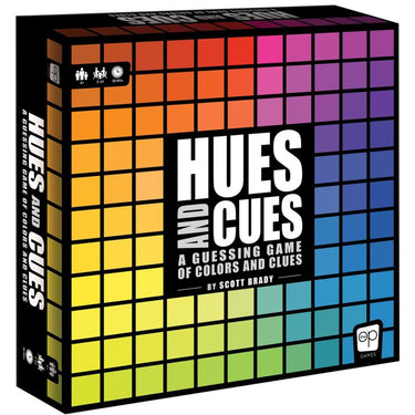Usaopoly - hues and cues bordspel - familiespel - party spel - vanaf 8 jaar - voor 3 tot 10 spelers - engelstalige spelregels