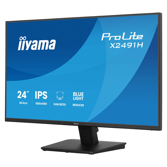 Iiyama prolite x2491h-b1 23.8 monitor (zwart, hdmi, displayport)