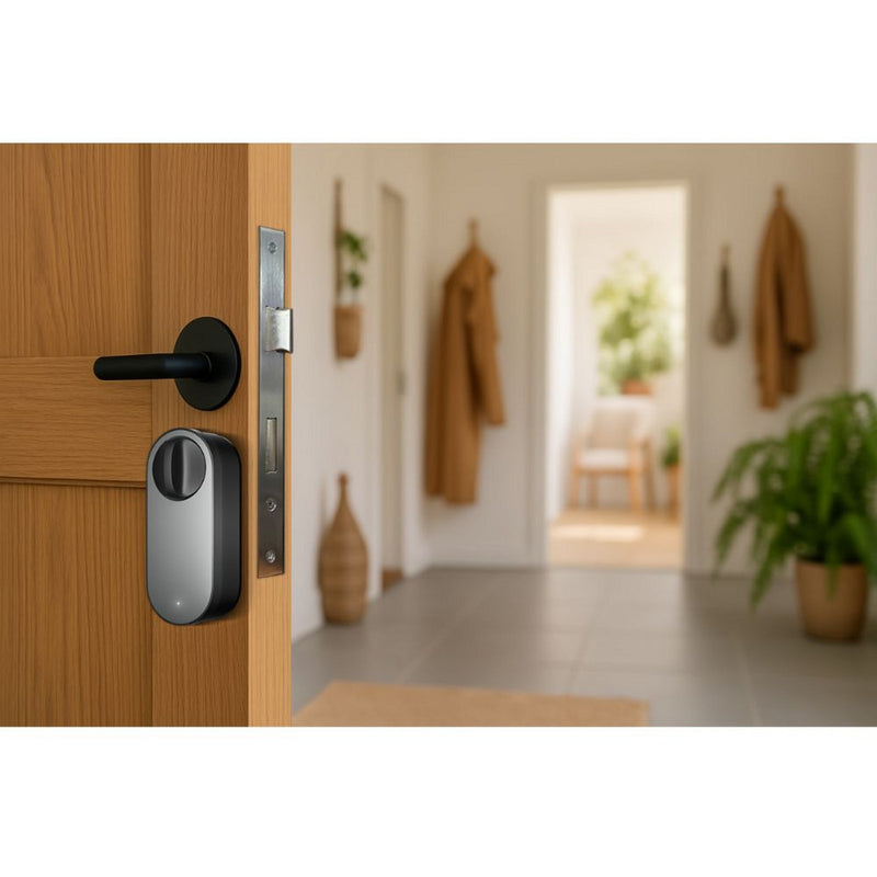 Cargue la imagen en el visor de la galería, Aqara smart lock u200 lite kit elektronisch deurslot (zwart, matter via thread, bluetooth 5.1, nfc)
