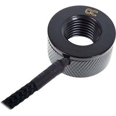 Alphacool eiszapfen temperatuursensor g1 4 ig ig met ag adapter (zwart)