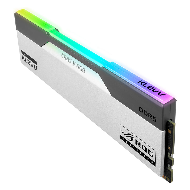 Load image into Gallery viewer, Klevv cras v rgb rog 32 gb ddr5-6200 (2x 16 gb) werkgeheugen (wit, kd5agua80-62b320p, xmp, expo)
