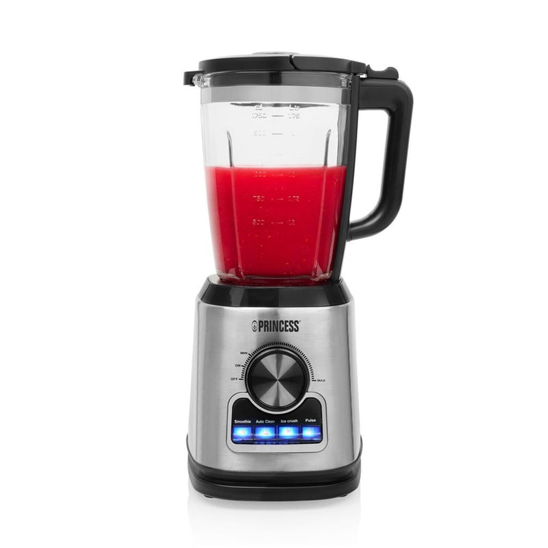 Load image into Gallery viewer, Princess 212094 blender solid pro (roestvrij staal zwart, 1,75 liter | rvs messenblok 6 messen | auto-clean-functie | onderdelen vaatwasserbestending)
