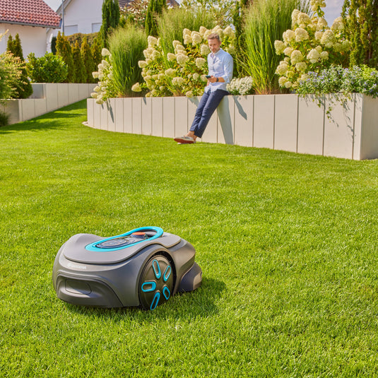 Gardena smart sileno max 1500 m² robotmaaier (grijs turquoise, 19903-26)
