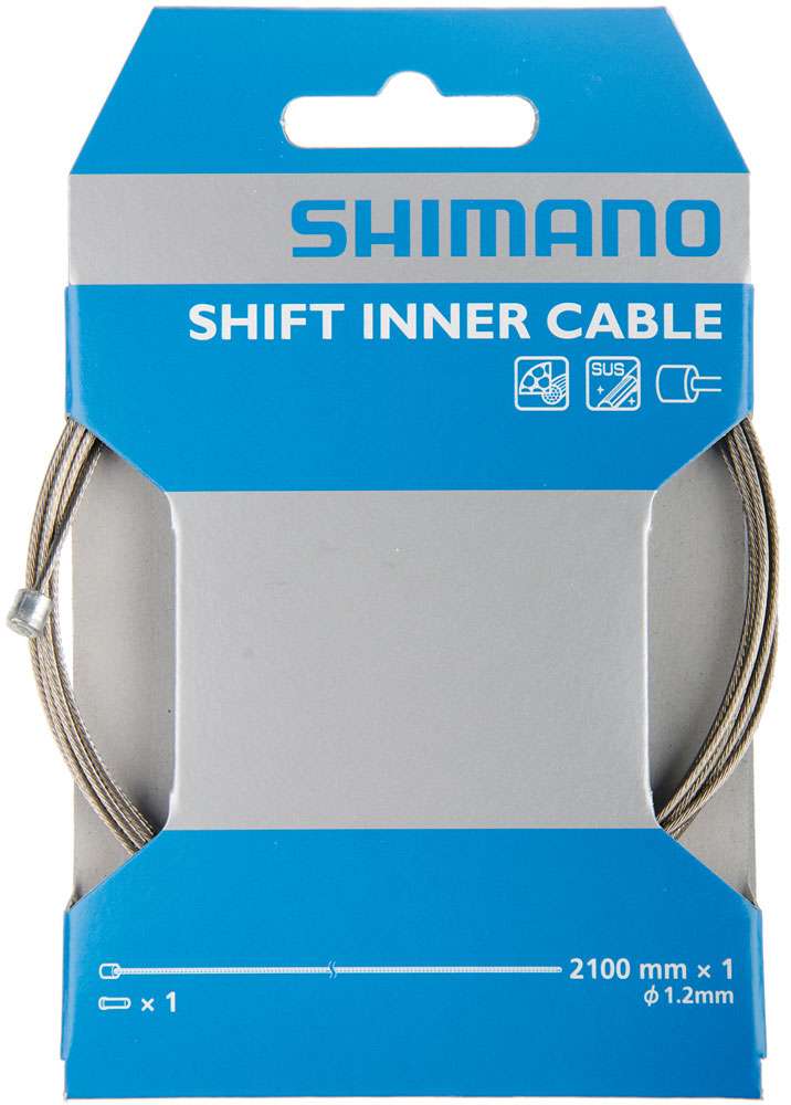 Load image into Gallery viewer, Shimano stainless steel sus shift inner cable 1.2mm x 2100mm
