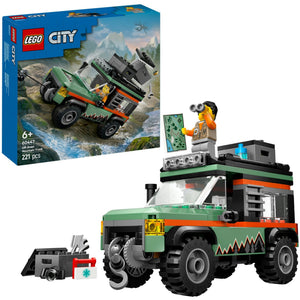 Lego city 60447 4x4 terreinwagen voor in de bergen