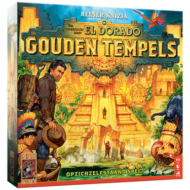 999games 999 games de zoektocht naar el dorado: de gouden tempels bordspel (nederlands, 2 - 4 spelers, 60 minuten, vanaf 10 jaar)