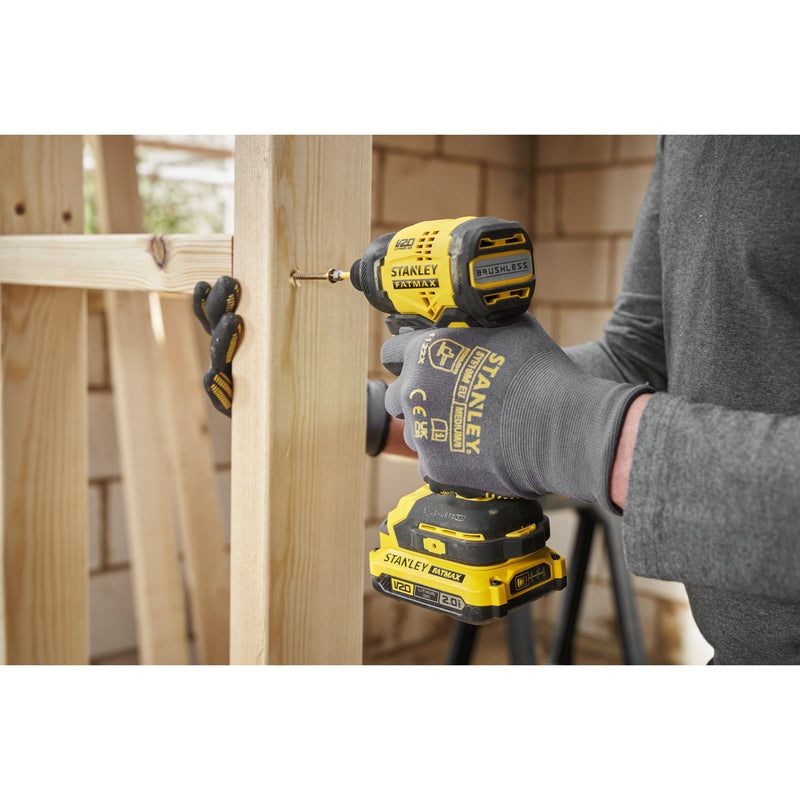Load image into Gallery viewer, Stanley fatmax v20 18v slagschroevendraaier (zwart geel, accu en oplader niet inbegrepen)
