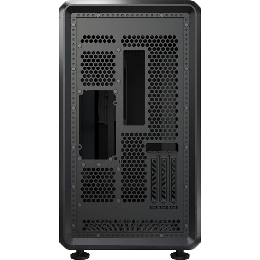 Cooler master masterframe 360 stage mirror midi tower behuizing (zwart | 2x usb-a | 1x usb-c | rgb | tempered glass)