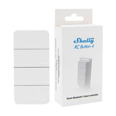 Shelly blu rc button 4 zb afstandsbediening (wit, bluetooth 5 (le), zigbee)