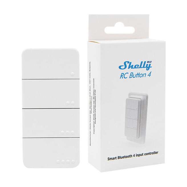 Load image into Gallery viewer, Shelly blu rc button 4 zb afstandsbediening (wit, bluetooth 5 (le), zigbee)
