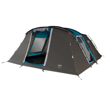 Coleman vespucci 6 tent - 6 persoons tunneltent – uv guard spf50 zonbescherming – ventilatie – geïntegreerd grondzeil - grijs blauw