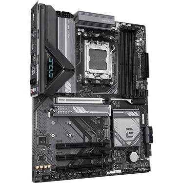 Gigabyte b850 eagle wifi6e socket am5 moederbord (zwart grijs, raid, gb-lan, wi-fi 6e, bt, sound, atx)