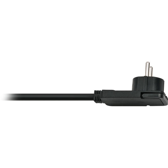 Brennenstuhl comfort-line plus, 4-voudig 4-voudige stekkerdoos (zwart, 4x stekker, met platte stekker, 2m h05vv-f 3g1,5)