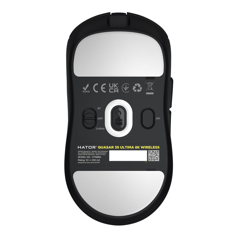 ギャラリービューアに画像をロードする, Hator quasar 3s ultima 8k wireless gaming muis (zwart, 30 000 dpi, 2.4 ghz bluetooth usb)
