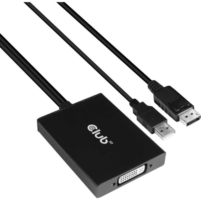 Afbeelding laden in galerijviewer, Club 3d actieve displayport naar dual link dvi-d adapter (zwart)
