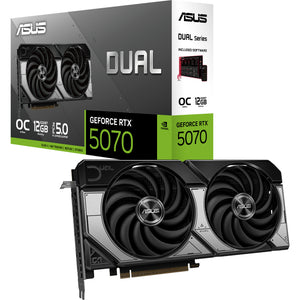Asus dual geforce rtx 5070 oc grafische kaart (dlss 4, 3x displayport, 1x hdmi 2.1)