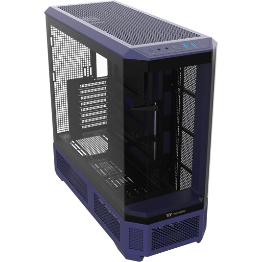 Thermaltake view 600 tg future dusk big tower behuizing (paars zwart | 2x usb-a | 1x usb-c | tempered glass)
