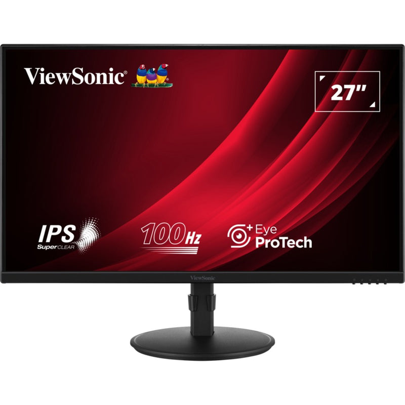 Load image into Gallery viewer, Viewsonic vg2708a 27 monitor (zwart, 1x hdmi, 1x displayport, usb-c, usb-a, sound, 100 hz)
