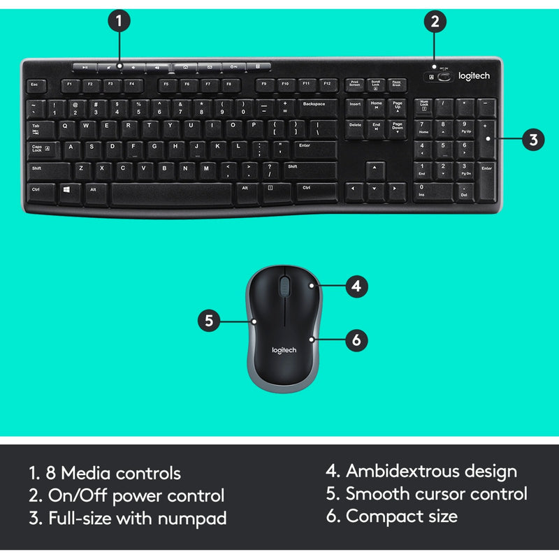 ギャラリービューアに画像をロードする, Logitech mk270 draadloze desktopset (zwart, eu lay-out (qwerty), rubberdome)
