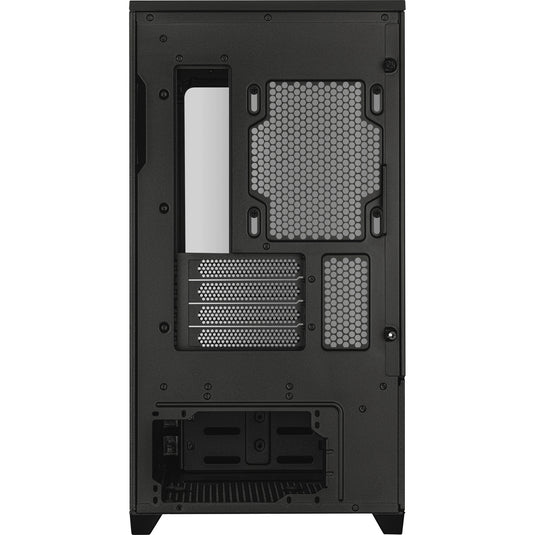 Asus prime ap202 midi tower behuizing (zwart | 2x usb-a | 1x usb-c | rgb | tempered glass)