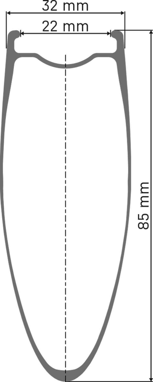 Load image into Gallery viewer, Dt swiss arc 1100 dicut® 85 28 disc cl carbon front wheel
