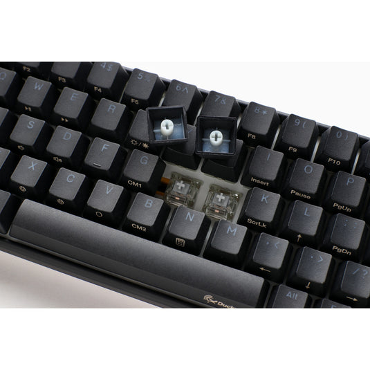 Ducky one 3 classic mini rgb mechanisch toetsenbord (zwart, us lay-out (qwerty), cherry mx silent red, 60%, rgb led, double-shot pbt, hot-swappable, quack mechanics)