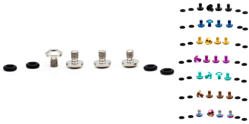 Load image into Gallery viewer, Oak components titanium screws set for sram bleedport mineral oil (4 pieces)
