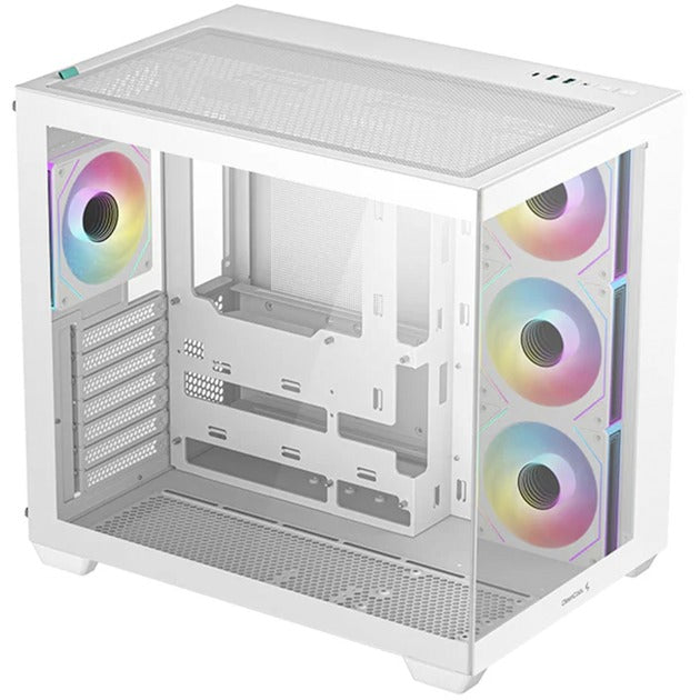 Chargez l'image dans la visionneuse de la galerie, Deepcool cg530 4f midi tower behuizing (wit | 2x usb-a | 1x usb-c | rgb | tempered glass)

