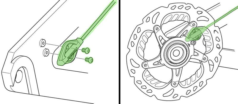 Load image into Gallery viewer, Shimano steps sm-due11 speed sensor unit for disc brakes

