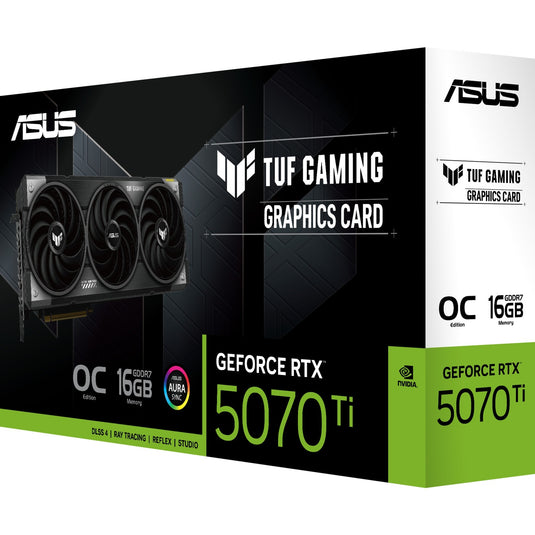Asus tuf gaming geforce rtx 5070 ti oc 16g grafische kaart (3x displayport, 2x hdmi)