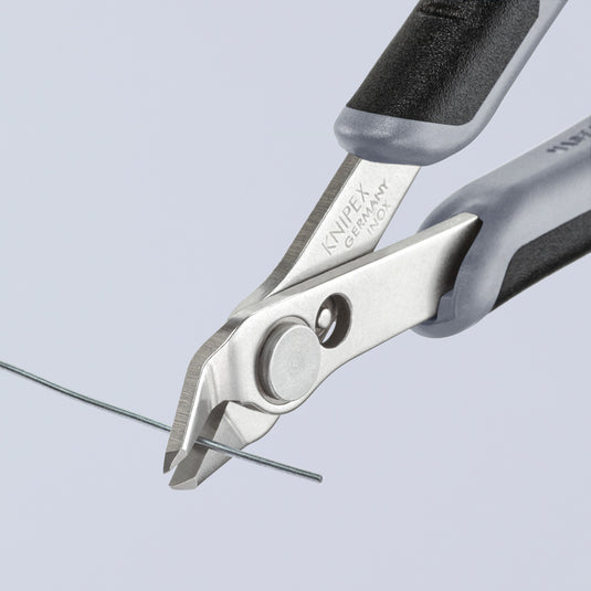 Knipex electronic super knips esd 78 13 125 esd elektronica-tang (grijs)
