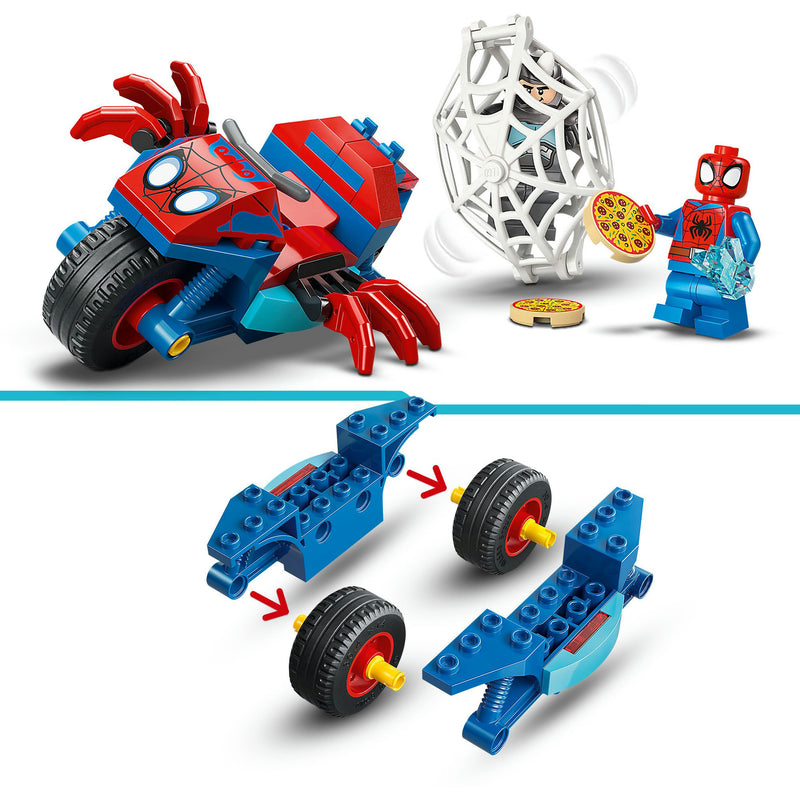 Afbeelding laden in galerijviewer, Lego marvel - spidey op zijn motor vs. rhino constructiespeelgoed (11206)
