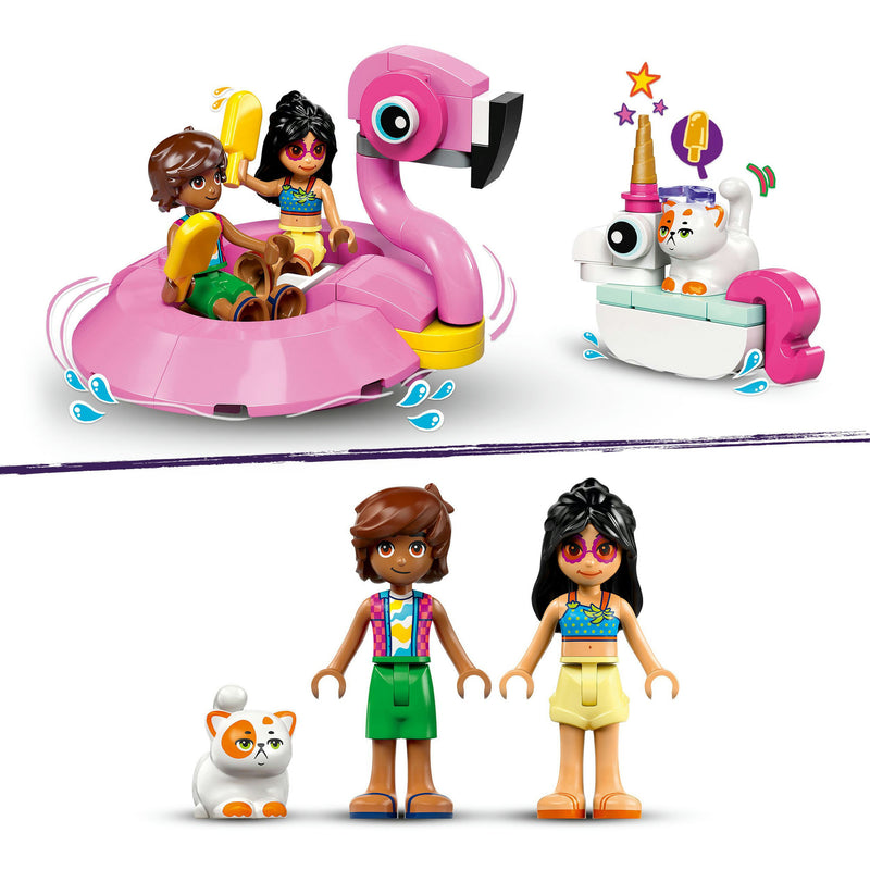 Load image into Gallery viewer, Lego friends - zwembadfeestje met flamingo en eenhoorn constructiespeelgoed (42658)
