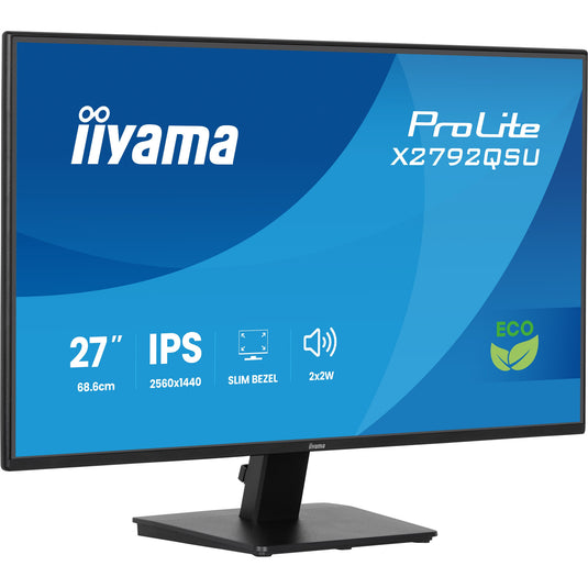 Iiyama prolite x2792qsu-b1 27 gaming monitor (zwart, hdmi, displayport, 2x usb-a, usb-b, 120 hz)
