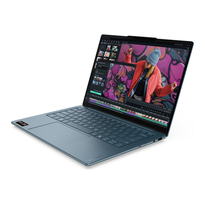 Load image into Gallery viewer, Lenovo yoga slim 7 14akp10 (83jy0082mh) 14 copilot+ laptop (blauwgroen | ryzen 7 350 | radeon 860m | 32 gb | 1 tb ssd)
