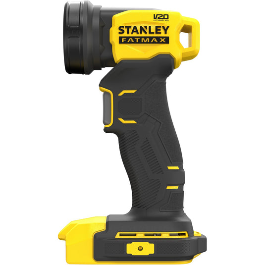 Stanley fatmax v20 18v led lamp met draaibare kop werklamp (geel zwart, accu en oplader niet inbegrepen)